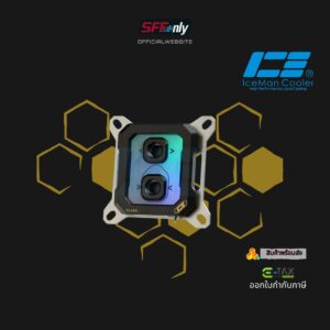IceManCooler ICE-GLS Glass water block (Black)