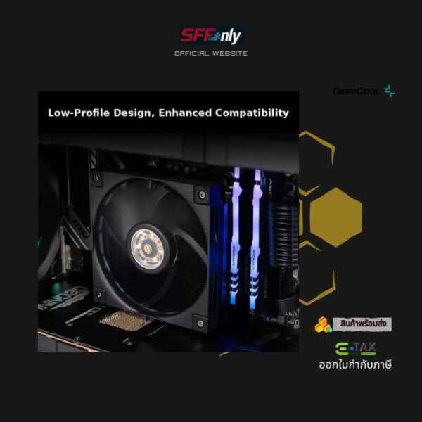 DeepCool AN600 VC Low Profile CPU Cooler 67mm Vapor Chamber 2.0 Black - Image 5